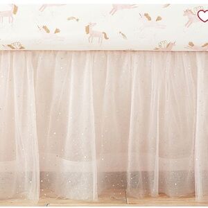 Pottery Barn Kids Pink Tulle Bedskirt